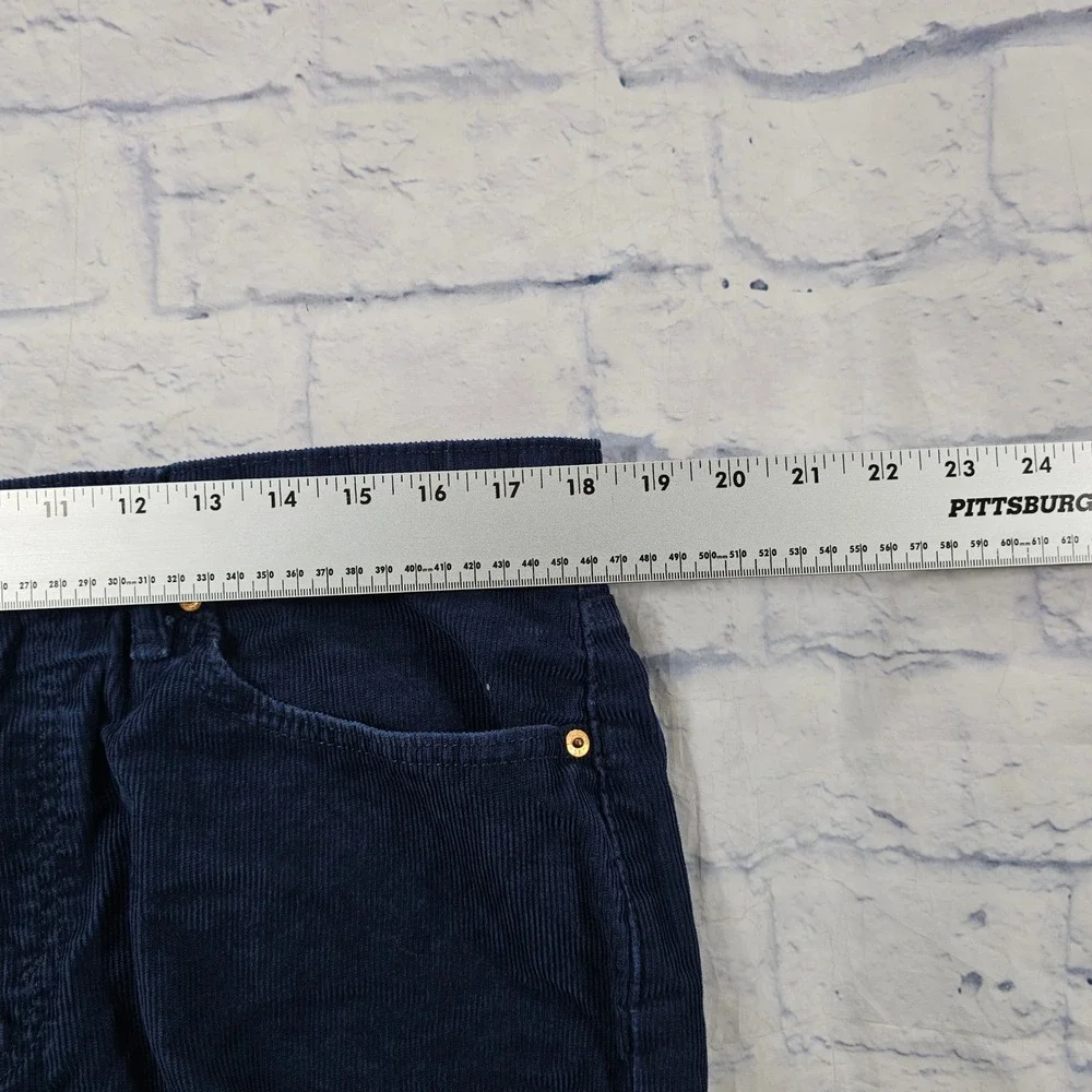 Levis 514 Corduroy Pants MENS 36x32 Navy Blue Straight Leg 5-Pocket Stretch